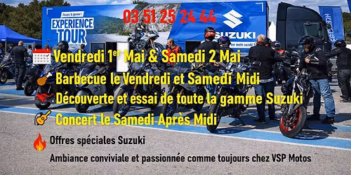 Suzuki Exp\u00e9rience Tour chez VSP Motos