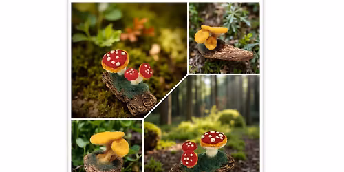 Felted Mushrooms