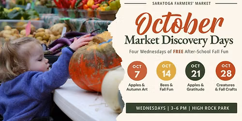 October Market Discovery Days: Free Family Fun at the Farmers\u2019 Market