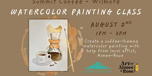 Watercolor Coffee Painting Class at Summit Coffee - Wilmore
