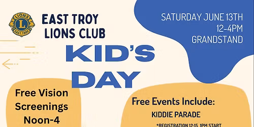 East Troy Lions Club Kid\u2019s Day