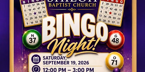 Shiloh Bingo Night!!