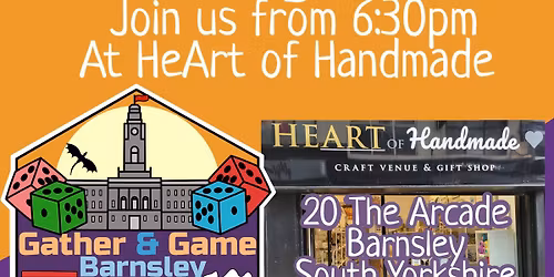 Monday Night Board Games at Heart Of Handmade 