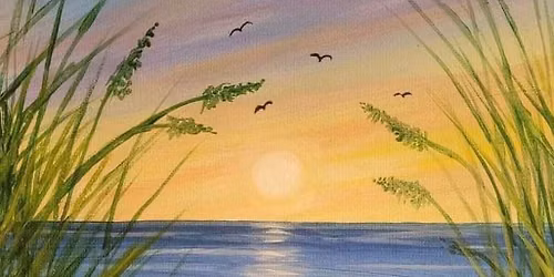 Painting with Acrylics for Adults: Summer Scenery -  Beach Grass