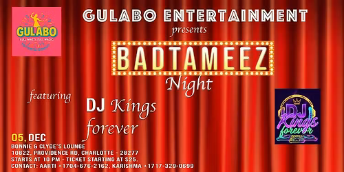 Bollywood Badtameez Night