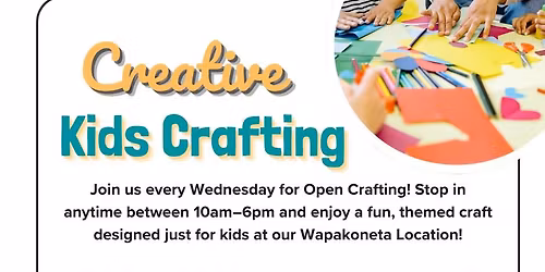 Creative Kids Crafting ALL Summer at Our Creative Marketplace WAPAKONETA