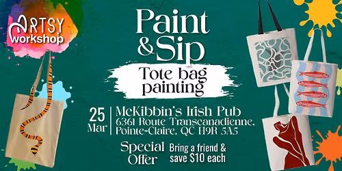 Paint & Sip | Tote Bag Painting Edition