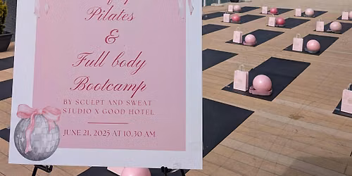 Rooftop Pilates X Sculpt Matcha Party