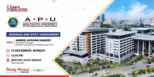 Seminar and Spot Assessment with Asia Pacific University