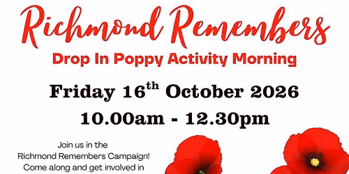 Richmond Remembers Poppy Activity Morning