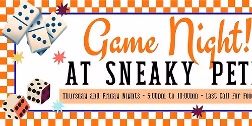 Game Night at Sneaky Pete's - November