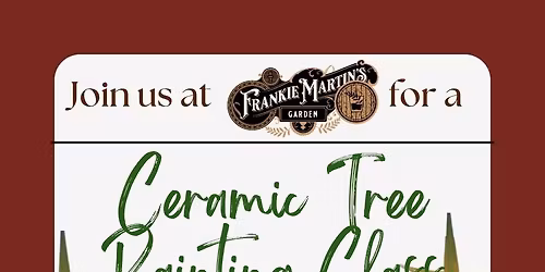 \ud83c\udf84\u2728CERAMIC CHRISTMAS TREE PAINTING CLASS\u2728\ud83c\udf84