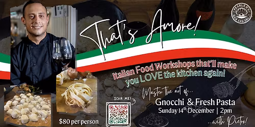 That's Amore! Italian Food Workshops \ud83c\udf5d\ud83c\uddee\ud83c\uddf9 Gnocchi & Fresh Pasta