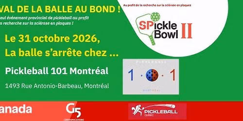 Festival de la balle au bond ! Pickleball 101 - 31 octobre 2026