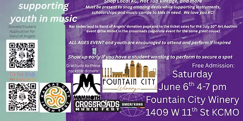 KC Unites showcase! Band of Angels auction and fundraiser
