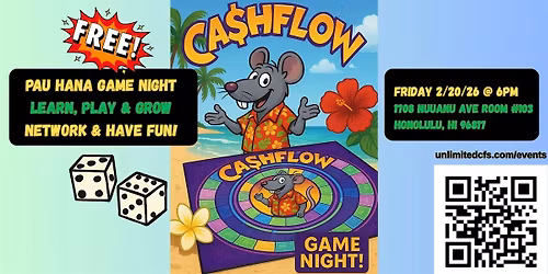 CASHFLOW & Networking Game Night!