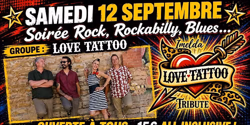 Concert/Soirée dansante Rock ouvert à tous avec Chanteur dès 21h (+DJ intermèdes)