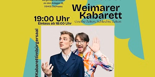 Weimarer Kabarett- Goehte Zeiten, schlechte Zeiten