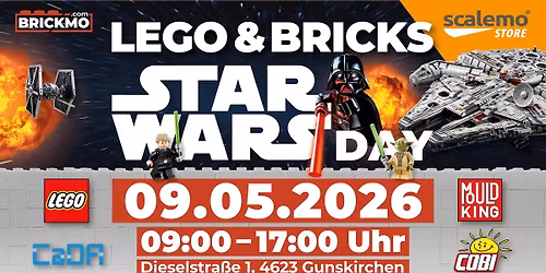 LEGO & BRICKS Star Wars Day - 09.05.2026 - BRICKMO Store Gunskirchen