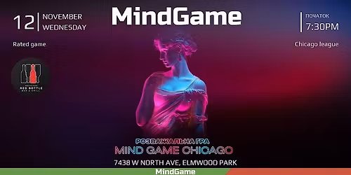 MIND GAME CHICAGO 3 game III season | November 12, 2025 | Red Bottle Bar