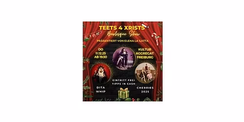 Burlesque Christmas Show *Teets 4 Xrists* by Elena La Gatta
