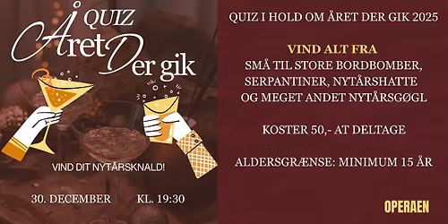 "\u00c5ret der gik" Quiz