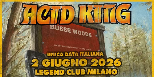 ACID KING dal vivo al Legend Club