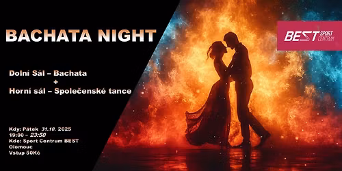 P\u00e1te\u010dn\u00ed tan\u010d\u00edrna: Bachata night + Spole\u010densk\u00e9 tance
