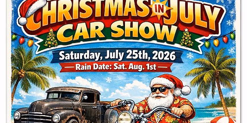 Christmas in July Car Show hosted by Northern Neck Jeepers