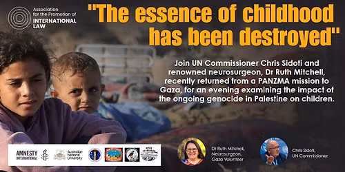 "The essence of childhood has been destroyed": Chris Sidoti and Dr Ruth Mitchell, Wollongong