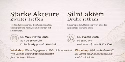 Siln\u00ed akt\u00e9\u0159i \/ Starke Akteure: prostor pro smyslupln\u00e1 propojen\u00ed \/ Raum f\u00fcr sinnvolle Verbindungen