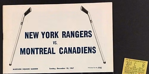 Montreal Canadiens at New York Rangers at Madison Square Garden