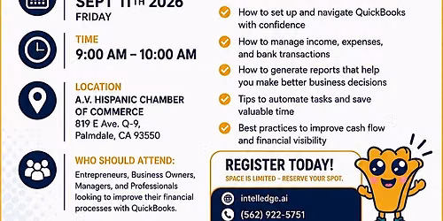 AVHCC Workshop Series: Financial Management | QuickBooks Training