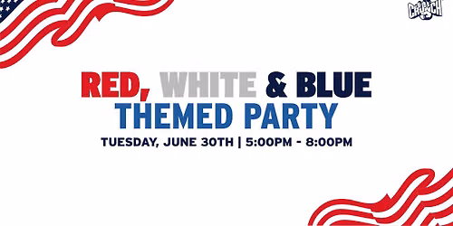 Red, White & Blue-Themed End of Month Party