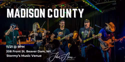 \ud83c\udfb8 MADISON COUNTY Live at Stormy\u2019s! \ud83c\udfa4