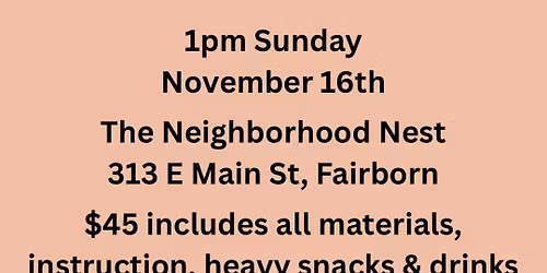 Pumpkin Macrame Class