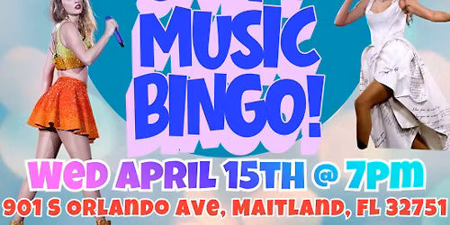 Taylor Swift Music Bingo @ Selva Rosa Maitland