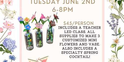 Mini Beaded Flower Bouquets at Tapped & Forked