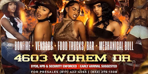 BACKWOODS & BONFIRES 5: THE OFFICIAL TSU HOCO TRAIL RIDE PARTY\ud83d\udc0e\ud83e\udd20\ud83d\udd25
