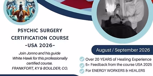 Psychic Surgery Training and IPHM Certification