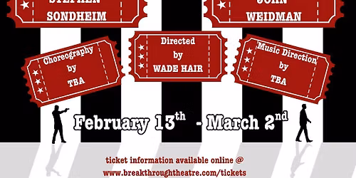 Auditions: "Assassins", a musical by Stephen Sondheim