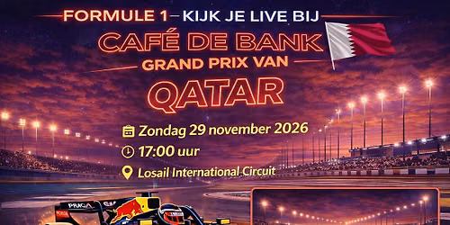 Gp van Qatar kijk je Caf\u00e9 de Bank 
