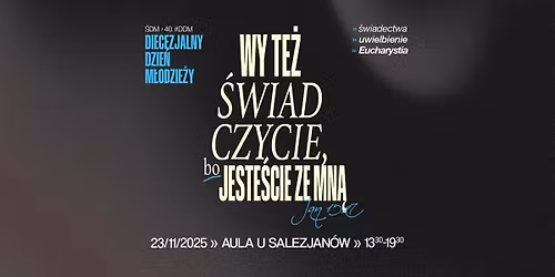 Diecezjalny Dzie\u0144 M\u0142odzie\u017cy 2025 