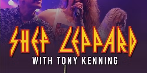 SHEF LEPPARD with Tony Kenning original def lep Drummer 