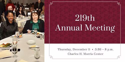 219th Annual Meeting