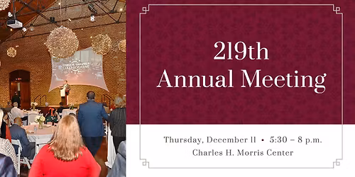 219th Annual Meeting