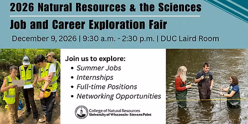 Natural Resources and the Sciences: Job and Career Exploration Fair