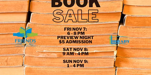 The Friends of the Library Semi-Annual Book Sale