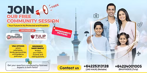 Join Our Free Community Session \u2013 Visa & Insurance Guidance for NZ Residents