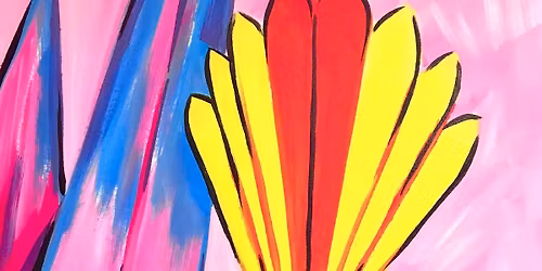 Paint and Wine Night in Christchurch - Cheeky Fun-Tail (Piwakawaka)